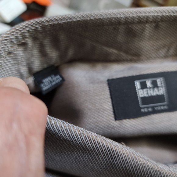 NEW FINE 100% COTTON IKE BEHAR BUTTON DOWN COLLAR  SHIRT - Picture 2 of 5